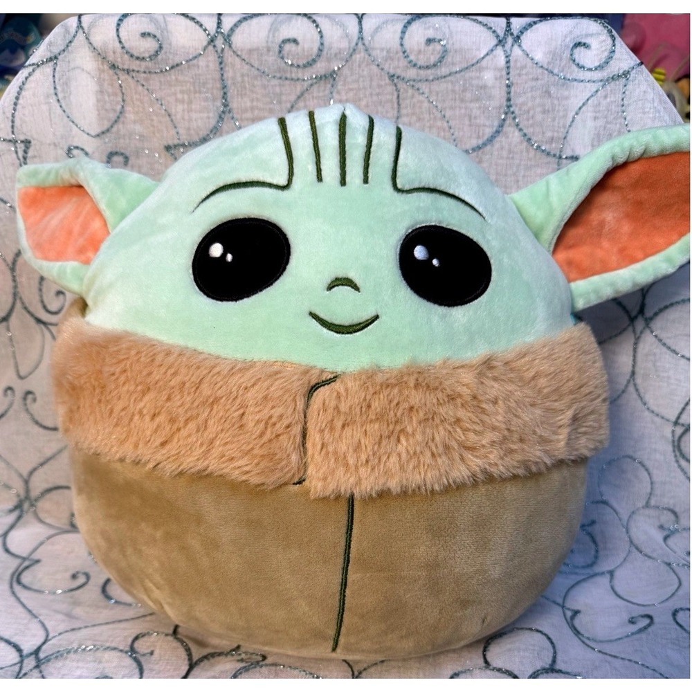 Squishmallows Star Wars Mandalorian Grogu The Child Baby Yoda Plush 12"